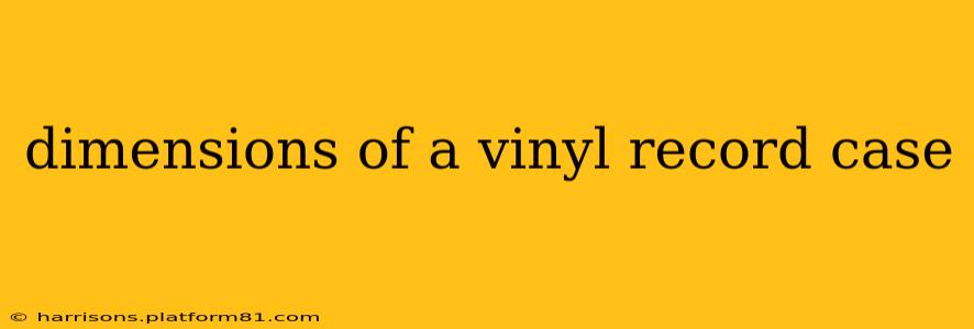 dimensions of a vinyl record case