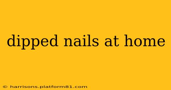 dipped nails at home