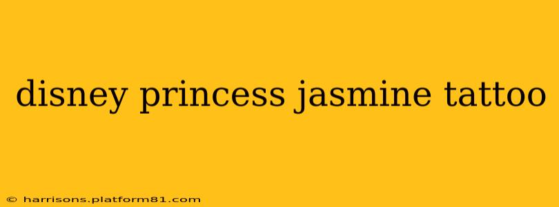 disney princess jasmine tattoo