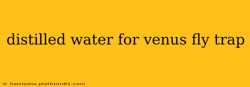 distilled water for venus fly trap