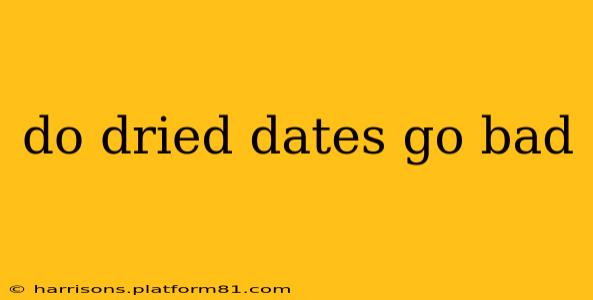 do dried dates go bad