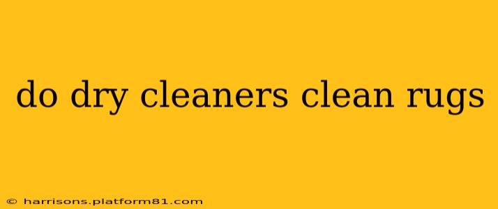 do dry cleaners clean rugs
