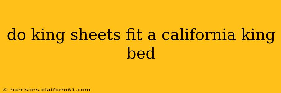 do king sheets fit a california king bed
