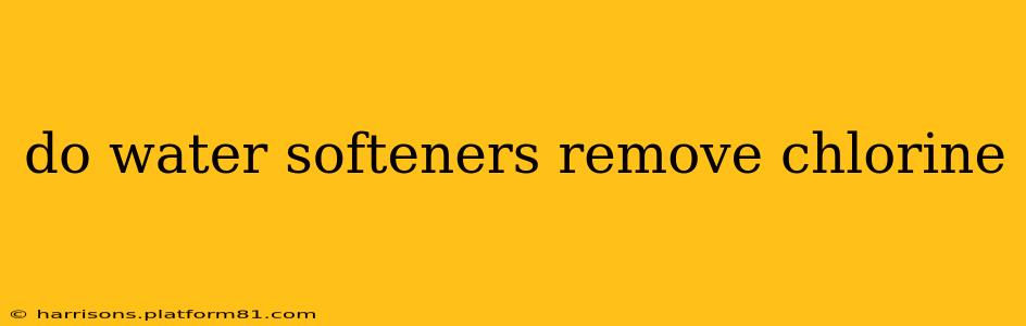 do water softeners remove chlorine