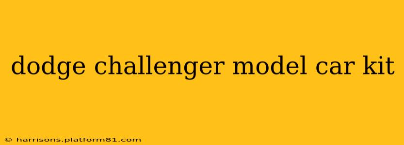 dodge challenger model car kit