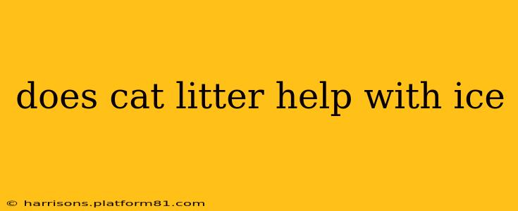 does cat litter help with ice