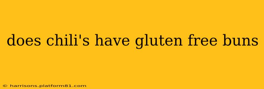 does chili's have gluten free buns
