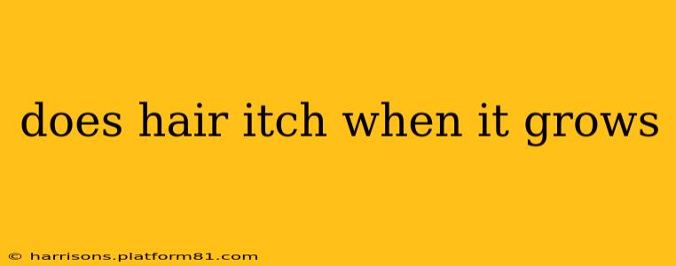 does hair itch when it grows