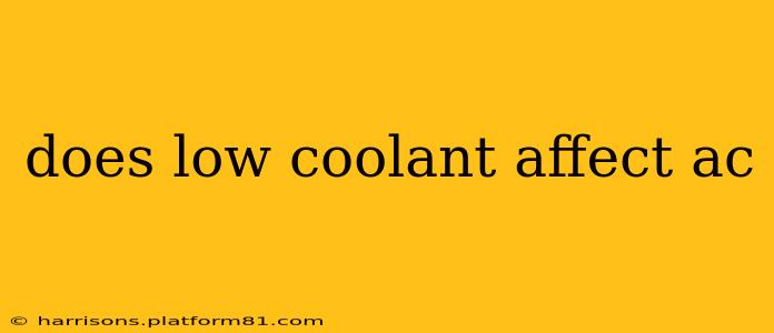 does low coolant affect ac