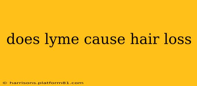 does lyme cause hair loss