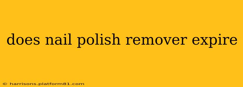 does nail polish remover expire