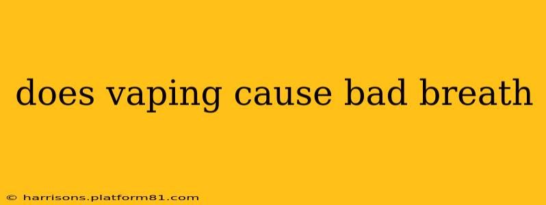 does vaping cause bad breath
