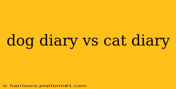 dog diary vs cat diary