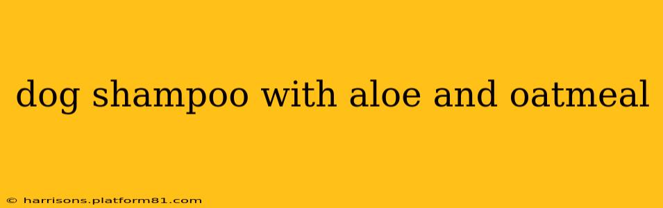 dog shampoo with aloe and oatmeal