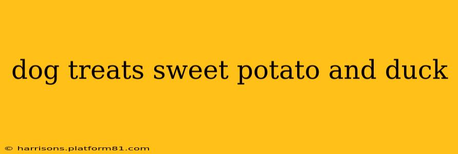 dog treats sweet potato and duck