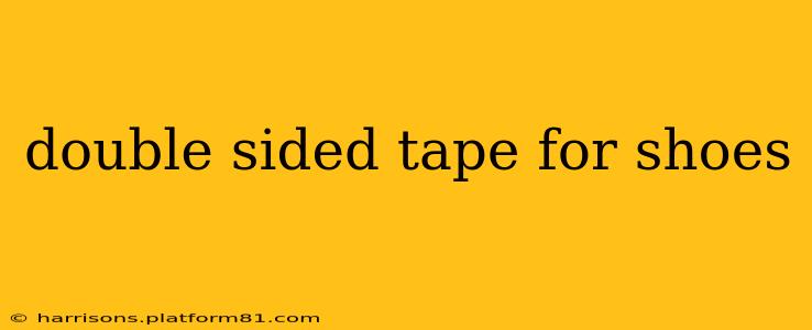 double sided tape for shoes