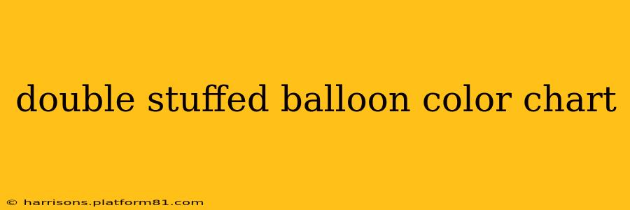 double stuffed balloon color chart