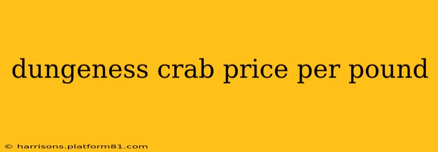 dungeness crab price per pound