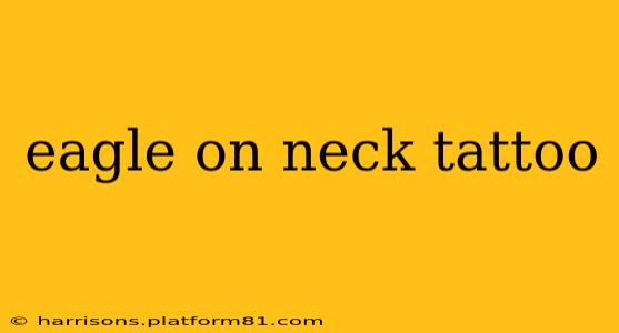 eagle on neck tattoo