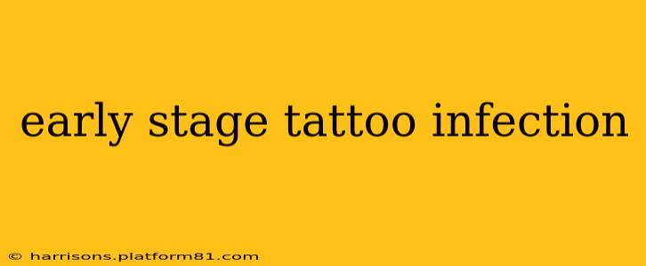 early stage tattoo infection