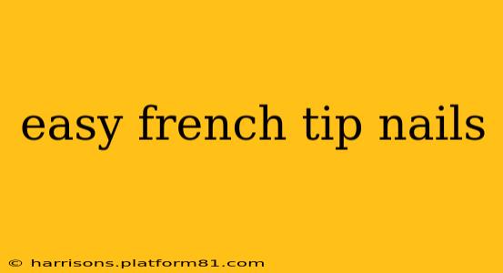 easy french tip nails