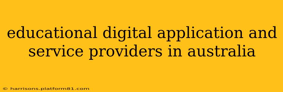 educational digital application and service providers in australia