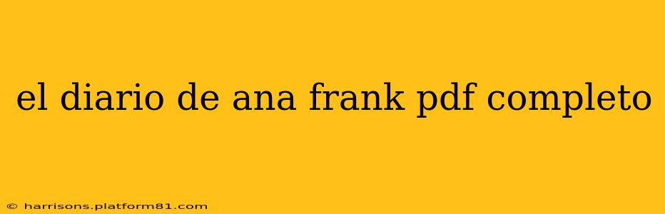 el diario de ana frank pdf completo