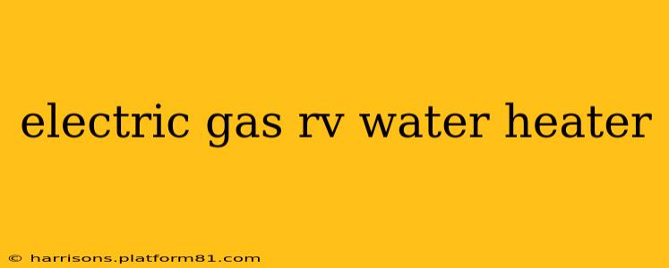 electric gas rv water heater