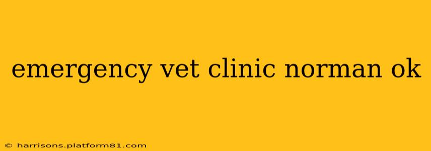 emergency vet clinic norman ok