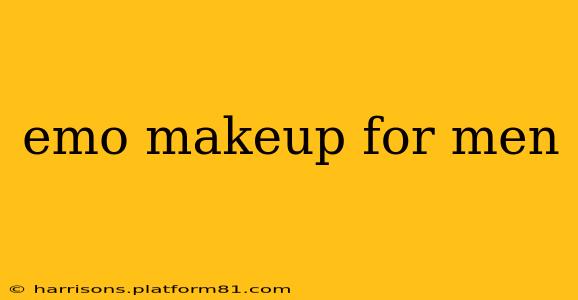 emo makeup for men