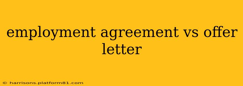 employment agreement vs offer letter