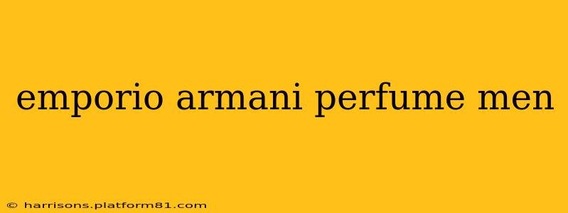 emporio armani perfume men