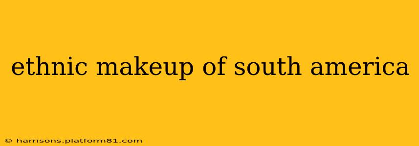 ethnic makeup of south america