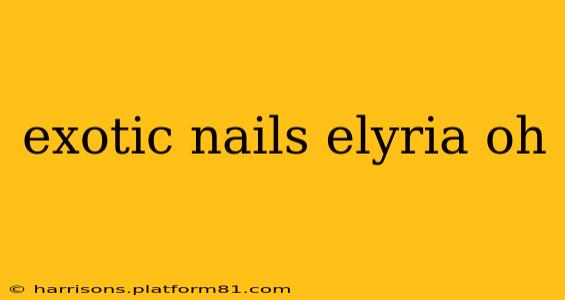 exotic nails elyria oh