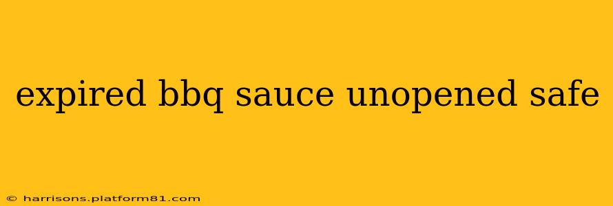expired bbq sauce unopened safe