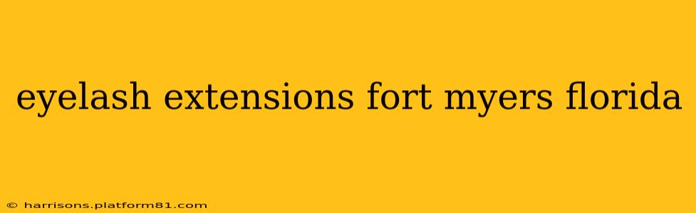 eyelash extensions fort myers florida