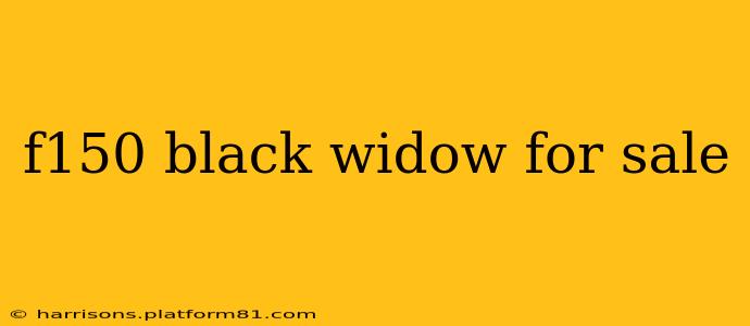 f150 black widow for sale