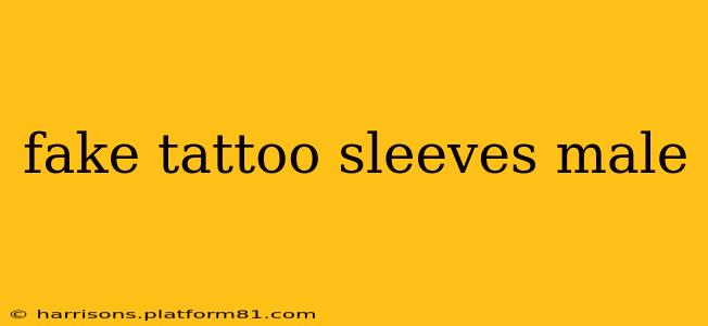 fake tattoo sleeves male