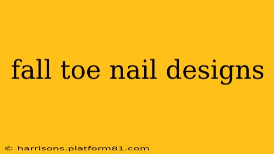 fall toe nail designs