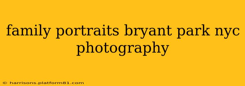 family portraits bryant park nyc photography
