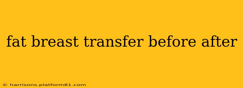 fat breast transfer before after