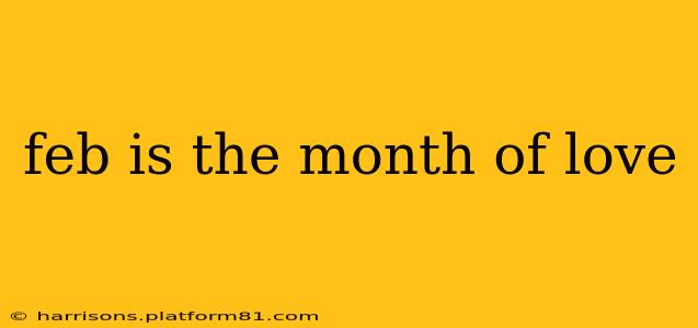 feb is the month of love