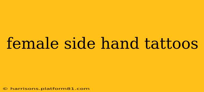 female side hand tattoos