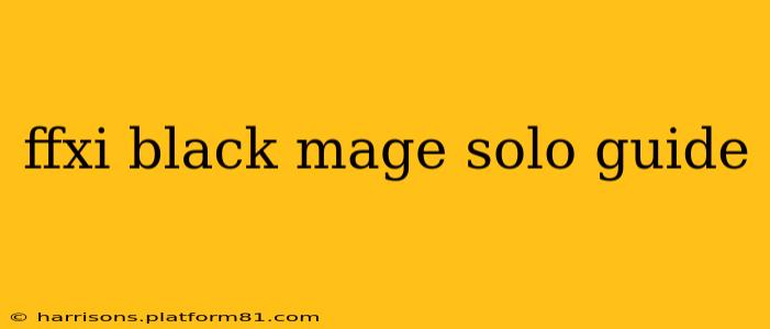 ffxi black mage solo guide