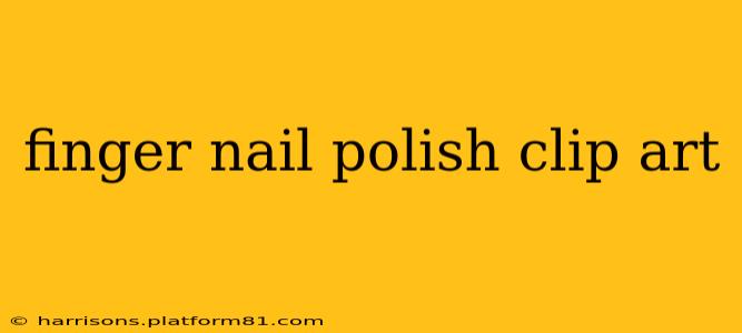 finger nail polish clip art