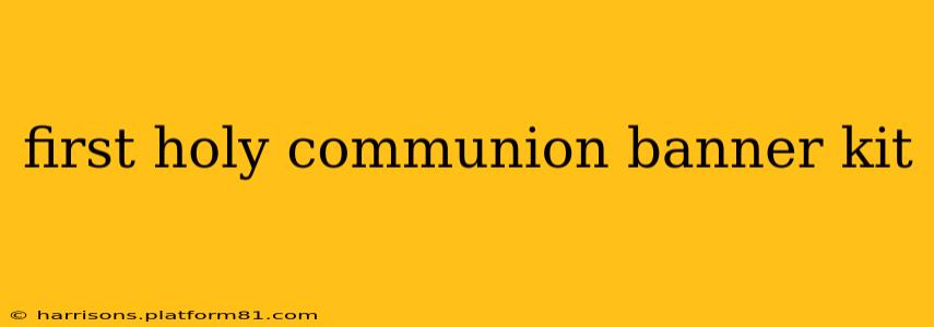 first holy communion banner kit