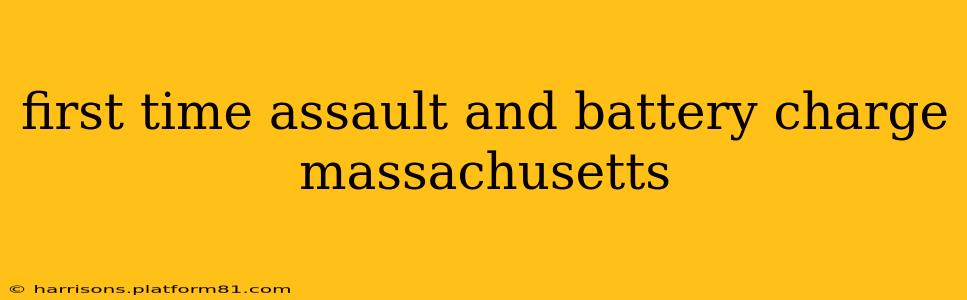 first time assault and battery charge massachusetts