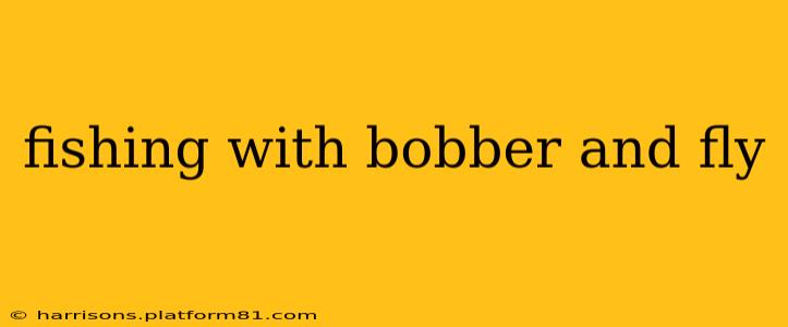 fishing with bobber and fly
