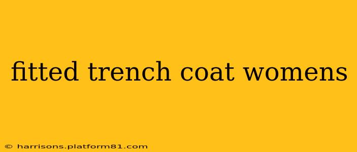 fitted trench coat womens