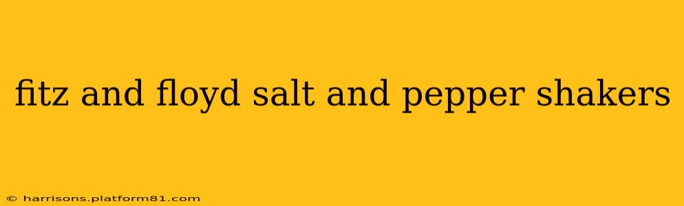 fitz and floyd salt and pepper shakers